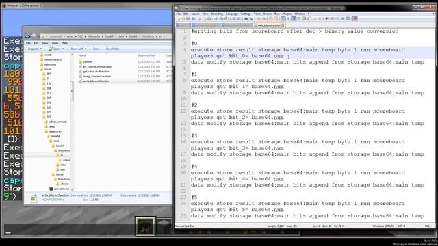 Minecraft datapack tech - base64 "string" conversion смотреть онлайн