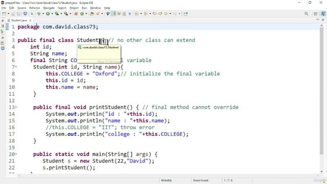 Java tutorial #38 | OOP Abstraction - Final keyword | Java course for beginners смотреть онлайн