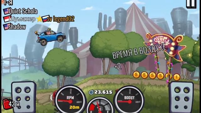 hill climb racing 2 , Пытаюсь побить рекорды и 33000 кубков смотреть онлайн