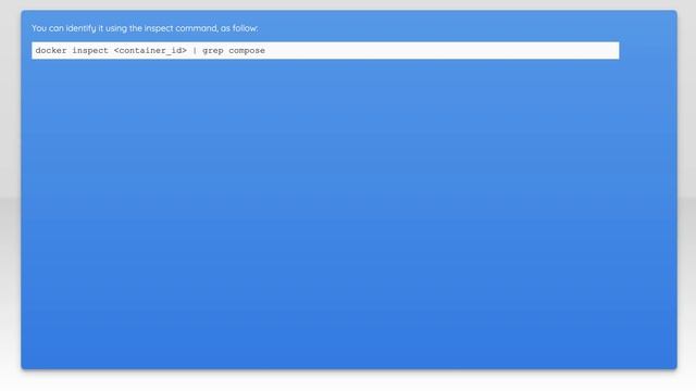 Get docker-compose.yml file location from running container? смотреть онлайн