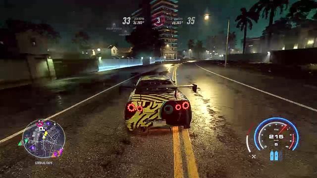 Need for Speed: Heat | Nissan Skyline GT-R V-Spec | Время суток: Ночь смотреть онлайн
