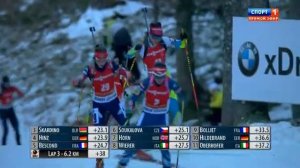 Биатлон 3 этап Поклюка  Масс Старт женщины