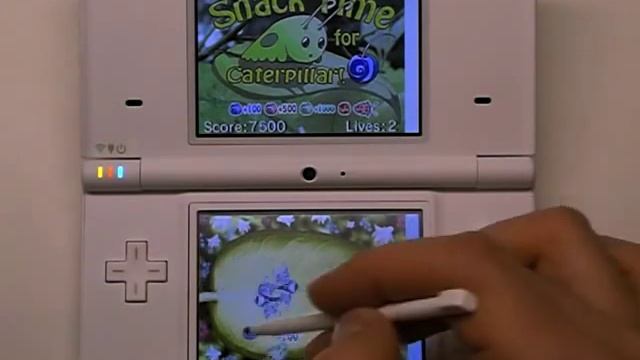Snack Time for Caterpillar - Nintendo DSi Browser Game смотреть онлайн