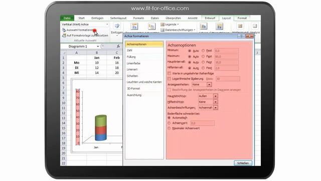 Excel 2010 Diagramme: Diagrammelemente bearbeiten смотреть онлайн