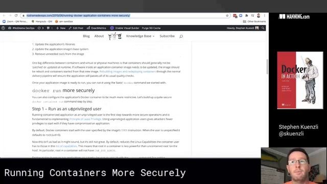 Docker containers security: Limiting risk by narrowing exposure within username space смотреть онлайн