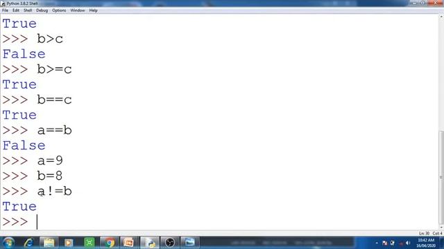 relational operators in python смотреть онлайн