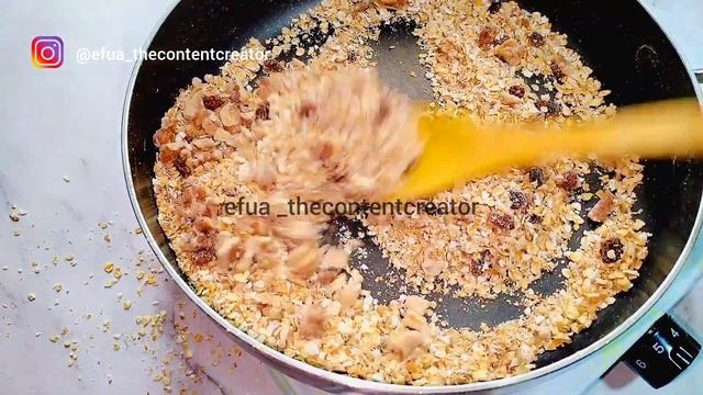 How To Make Granola Without Oven | Easy Granola Recipe |No-Oven / No Oil Granola| No Sugar/Honey смотреть онлайн