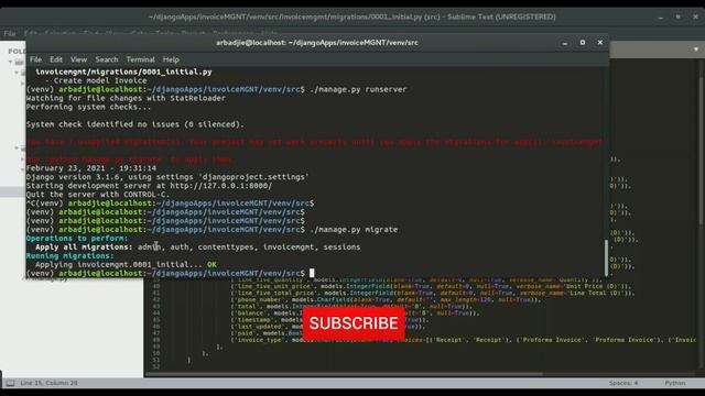 05 HOW TO SETUP DJANGO MODELS AND REGISTER IN ADMIN – INVOICE MANAGEMENT SYSTEM смотреть онлайн