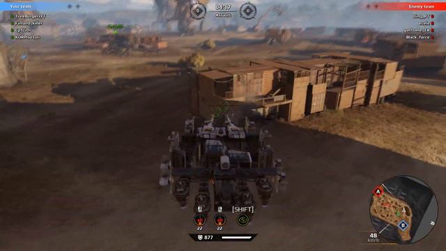 CROSSOUT - My new META cannon hover for Clanwars смотреть онлайн