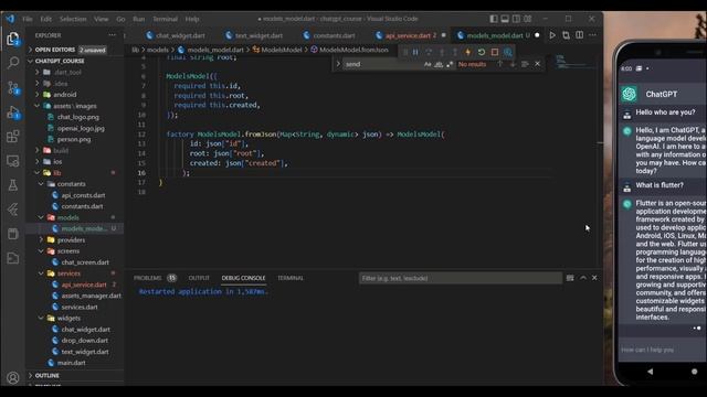 Build ChatGPT App in Flutter using OpenAI API - Full Course смотреть онлайн