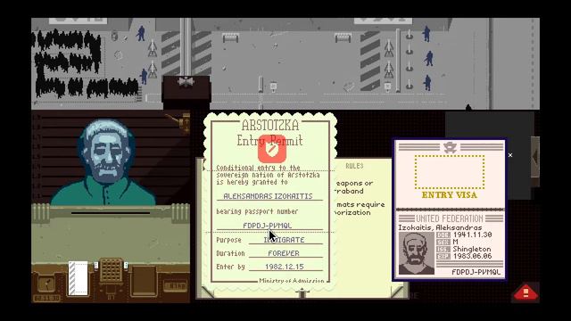 Papers, please - S3 - #03 - First Instructions from The Order смотреть онлайн