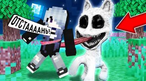 Я превратился в БЕЛОГО МУЛЬТЯШНОГО КОТА и затроллил ДЕВУШКУ в майнкрафт ! Троллинг WHITE CARTOON CAT