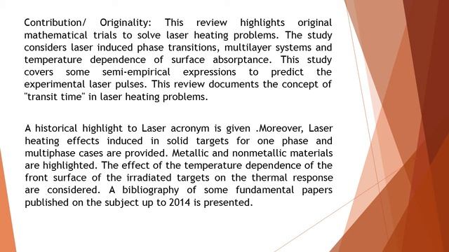 Interaction of Laser Radiation with Solids Review Articles IJNSR 36 83 100 смотреть онлайн