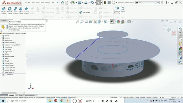 Solidworks advanced Surface Tutorials in Hindi and English #solidworks #tutorial #for #beginners смотреть онлайн