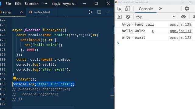 Async Await in Javascript | Javascript Interview questions and answers | Javascript Tutorial #004 смотреть онлайн