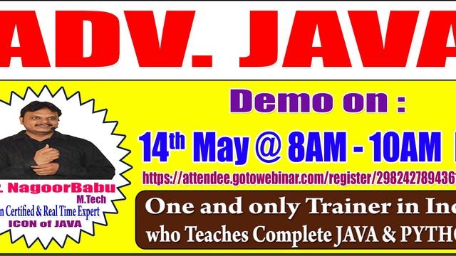 ADV JAVA Online Training in DURGASOFT смотреть онлайн