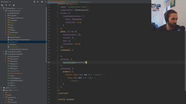 ASP.NET Core, C#, EF Core, Nuxtjs, Vuetify - Content Feed - Tricking Library Ep43 смотреть онлайн