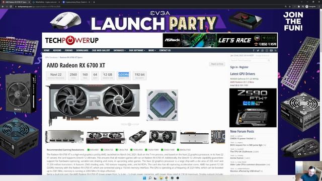 AMD RX 6700XT - ?47 Mhs? смотреть онлайн