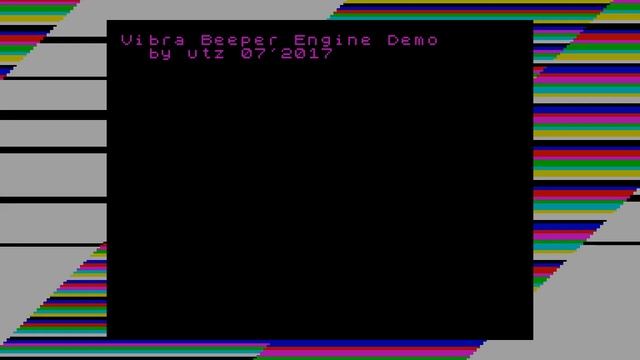 Vibra Beeper Engine Demo (beeper music) - utz/Irrlicht Project [#zx spectrum Beeper Music 1bit Demo смотреть онлайн