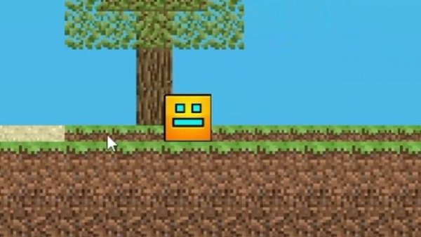 Geometry dash мод в стиле Minecraft #python