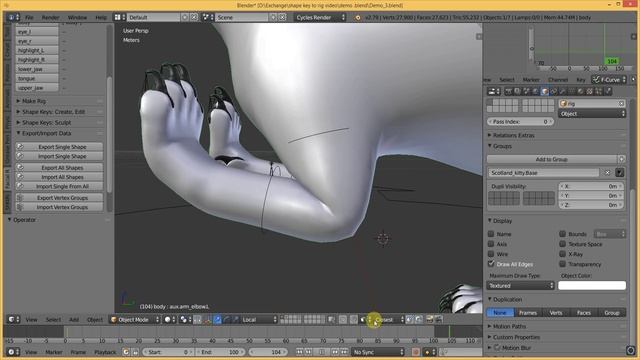 Shape Key To Rig Blender 3d addon demo ru смотреть онлайн