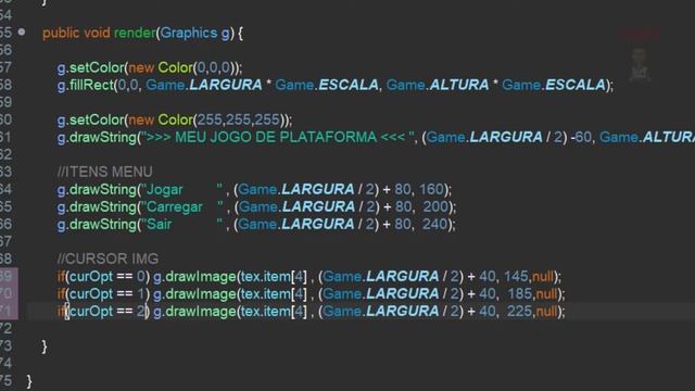 JavaGame2D #59 - GameState e Menu #3 - Lógica смотреть онлайн