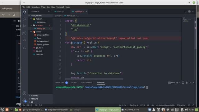 Tutorial Todolist dengan Golang - Part 6 (Mengkoneksikan ke database) смотреть онлайн
