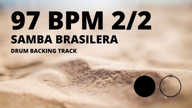 Samba Brasilera Backing Track | Drum Metronome | 97 BPM смотреть онлайн