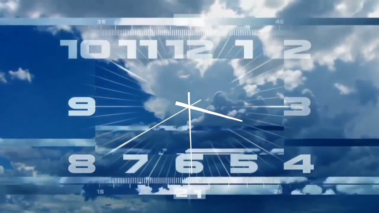 Часы 15:29/03:29 Первого канала 2014-н.в. с плавным ходом минутной стрелки @1tv смотреть онлайн