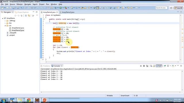 How to create, initialize and access an array? | Java Array (Create, initialize, access an array) смотреть онлайн