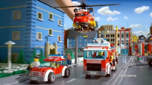LEGO City Fire - Brandstation 60110 & Brandbekämpningsenhet 60108 & Brandbåt 60109 - SE смотреть онлайн