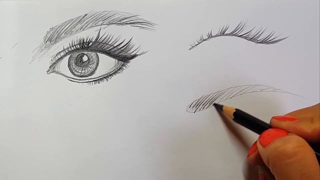 7 Как рисовать глаза, брови, ресницы, нос, губы и уши смотреть онлайн