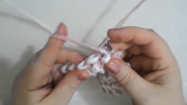 ДВУХЦВЕТНОЕ БУКЛЕ СПИЦАМИ. САМОЕ ПРОСТОЕ!! МАСТЕР КЛАСС. ДЛЯ НАЧИНАЮЩИХ. смотреть онлайн