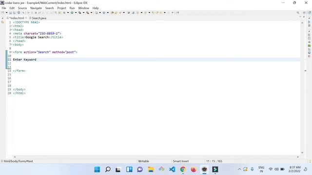 Creating custom google search using sendRedirect method in Eclipse | Eclipse - Create Java Project смотреть онлайн