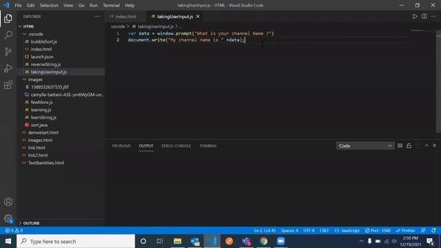 User input by using Window Prompt in JavaScript- Chapter 6 #javascript смотреть онлайн