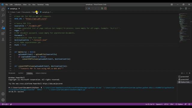 PDF.co Web API - PDF to JSON using Python смотреть онлайн