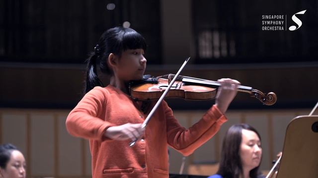 Chloe Chua Plays Meditation   Rehearsal With SSO 1 Oct 2019 (Age 12)