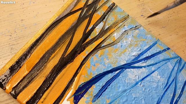 Mystic Rain Walk - Amazing Painting With Easy Steps / Acrylic Colours смотреть онлайн