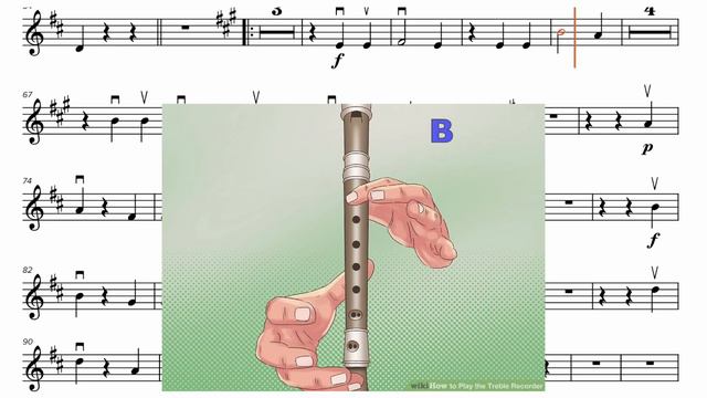 Blue Danube basic recorder practice video HD 1080p смотреть онлайн
