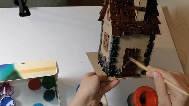 Зимний домик. поделка своими ручками. смотреть онлайн