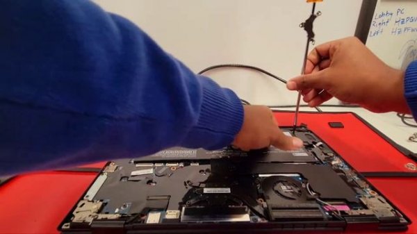Lenovo Laptop Thinkpad X1 Yoga - How to service - Swollen Battery replacement