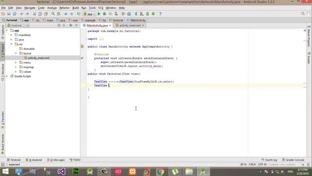 Android studio factorial смотреть онлайн