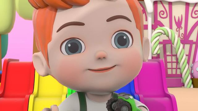 Wheels On The Bus Song Learn Vehicle Names And Color Change Pool Play 🚌 - Eternity Five & Kids Song