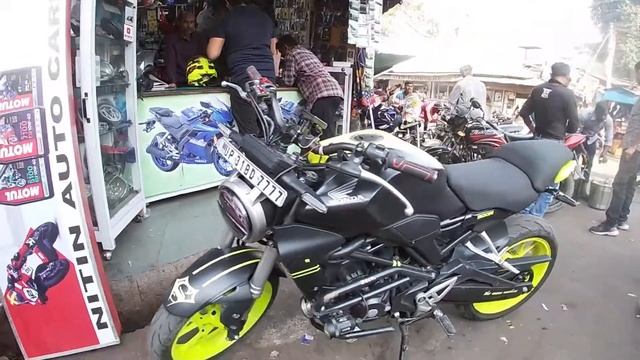 Modified Honda CB300R | Lal Bagh bike and car modification market | simple and best modification| смотреть онлайн