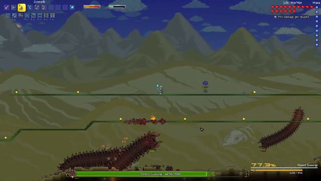 Terraria - Calamity mode - Bosses #2 - Desert Scourge - DEATH MODE смотреть онлайн