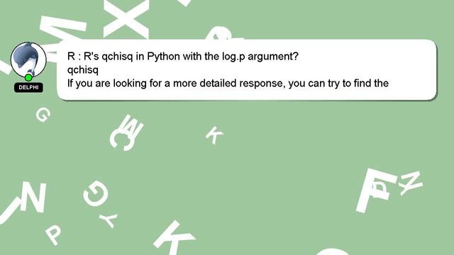 R : R's qchisq in Python with the log.p argument? смотреть онлайн