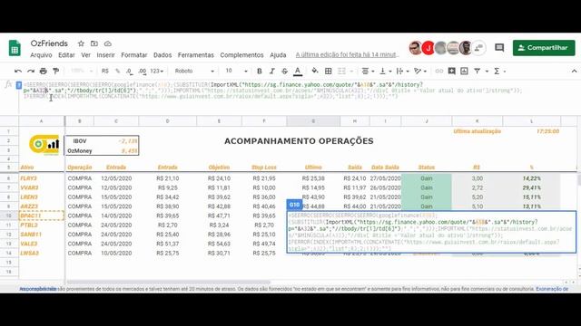 RESOLVENDO FÁCIL O ERRO DE COTAÇÃO DO GOOGLE FINANCE смотреть онлайн