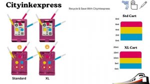 How to refill a HP 305 / HP 305XL & HP 67 & 67 XL colour - TRi-Colour ink cartridge refilling