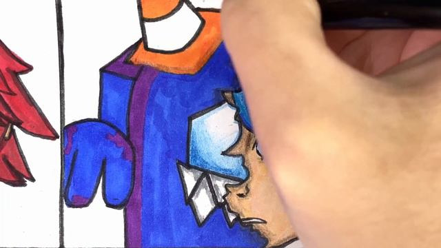 Drawing FNF: Impostor & Human / How To Draw