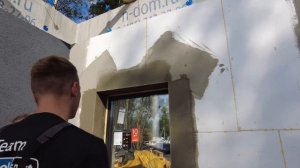 СФТК Мокрый Фасад. Как выполняется Базовый Армирующий Слой на оконных откосах.